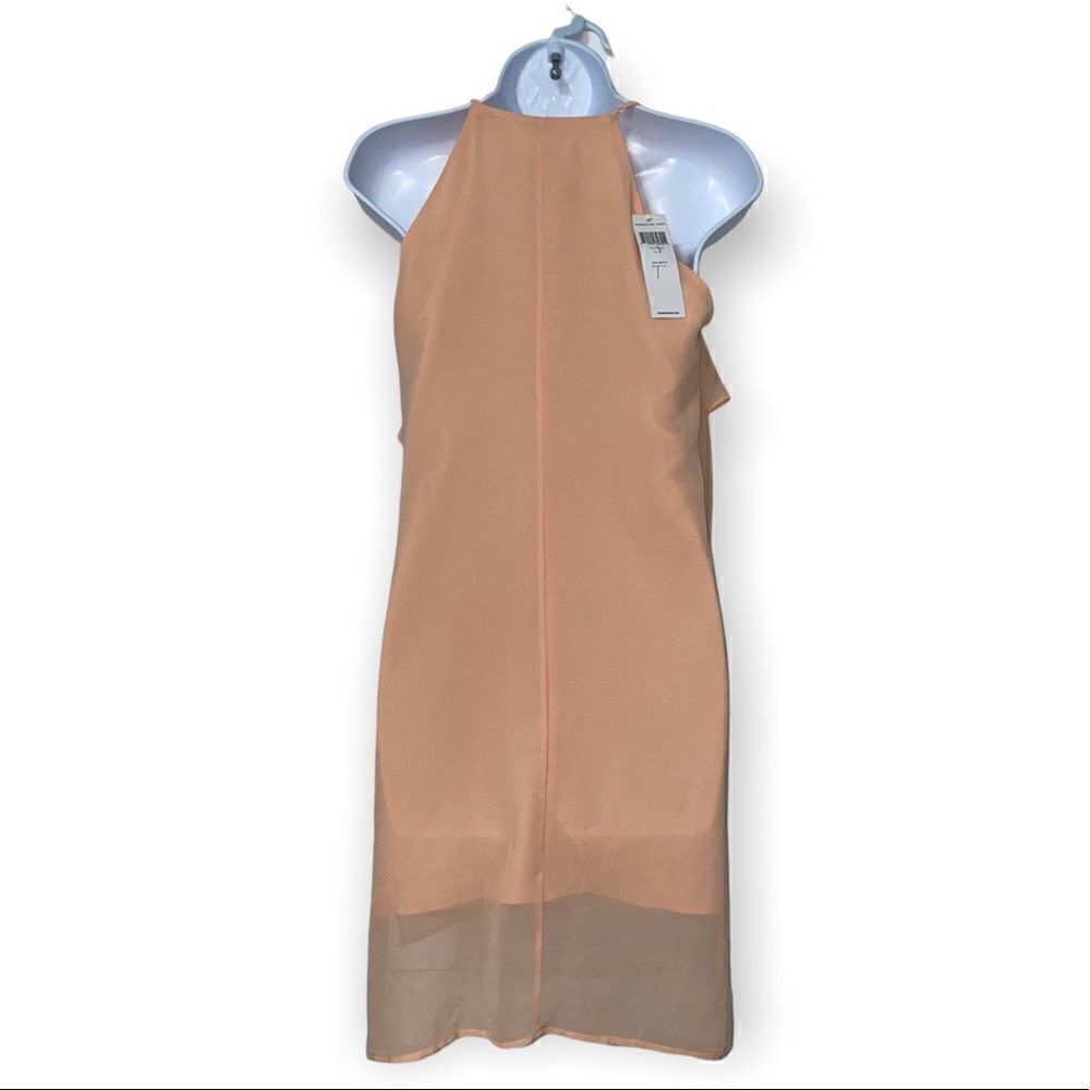 ‎BCBGeneration Chiffon Slip Dress Blush Color Size Small - Picture 4 of 8